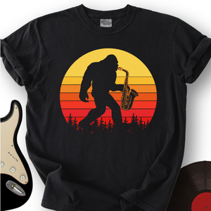 BigFoot Playing Sax T-Shirt