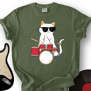 Drummer Cat T-Shirt