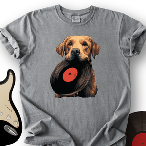Golden Retriever Vinyl T-Shirt