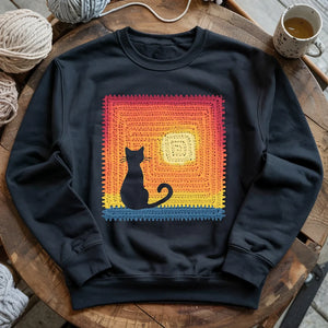 Cat Granny Square Sweatshirt