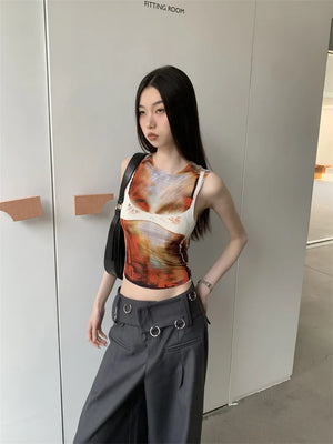 Body Printed Tank Top