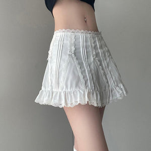 Coquette Frill Hem Mini Skirt