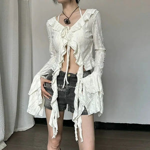 Fairy Grunge Ruffled Top