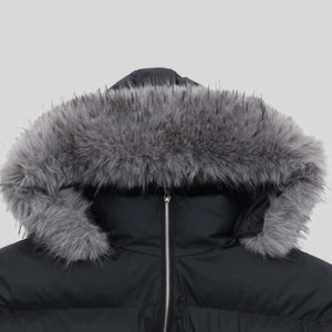 Faux Fur Hooded Puffer Jacket