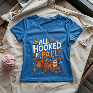 Hooked For Fall Lady V-neck