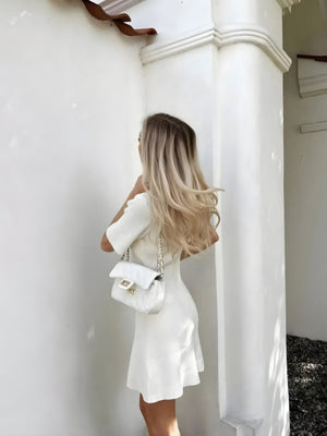 Soft Girl Button Up Mini Dress