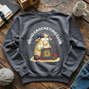 ADHD Crocheting Club Sweatshirt
