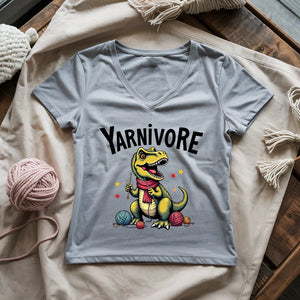 Yarnivore Knitter Lady V-neck