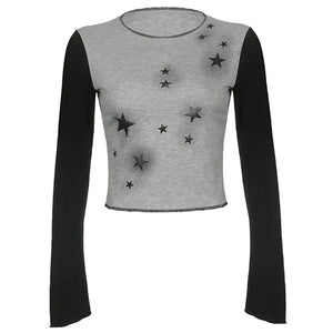 Star Girl Raglan Long Sleeve Top