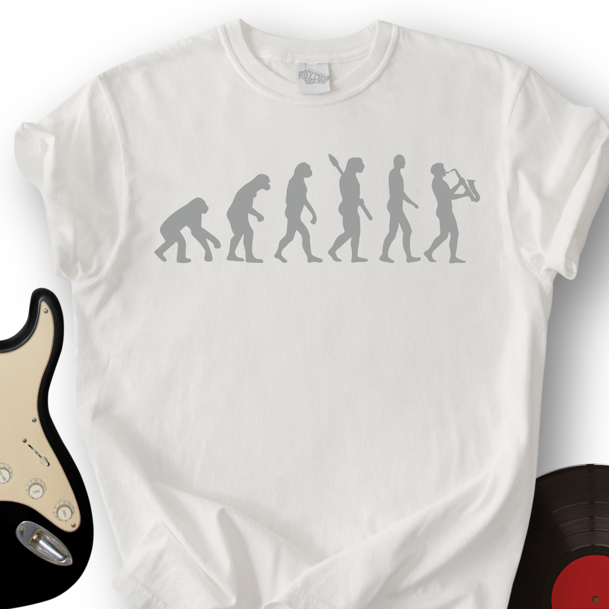 Evolution of Sax Musician T-Shirt