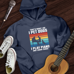 I Pet Dogs With Piano Hoodie
