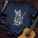 French Bulldog Guitar Crewneck