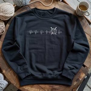 Knit heartbeat Sweatshirt