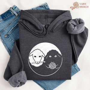 Black & White Sheeps Hoodie