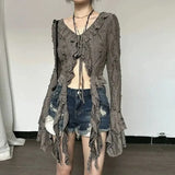 Fairy Grunge Ruffled Top