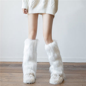 Faux Fur Leg Warmers