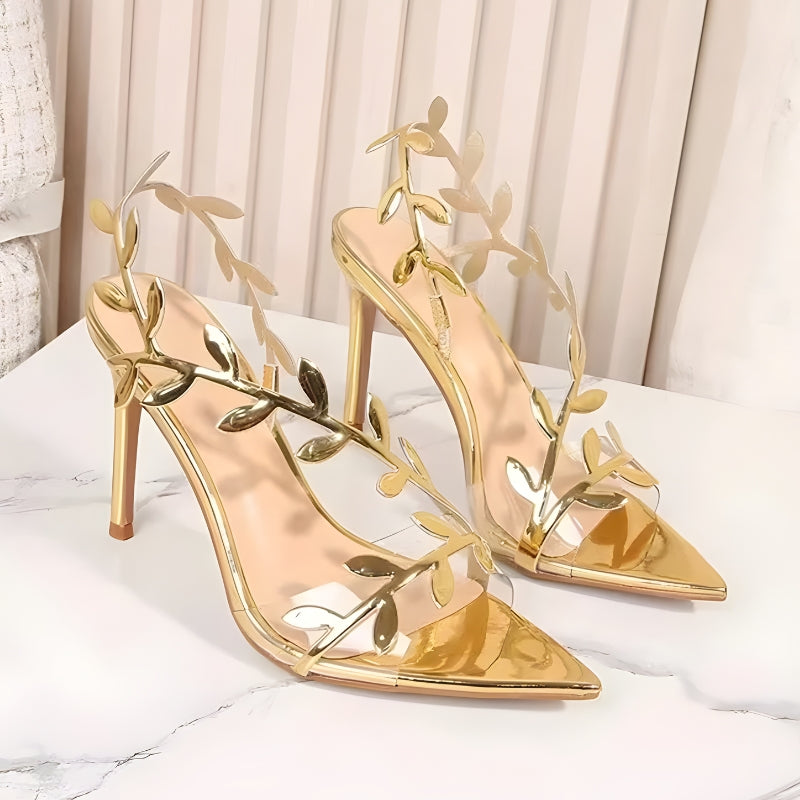 Golden Leaf Heels