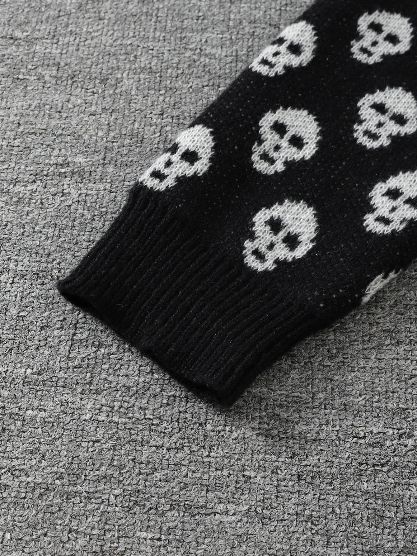 Goth Skull Pullover Sweater