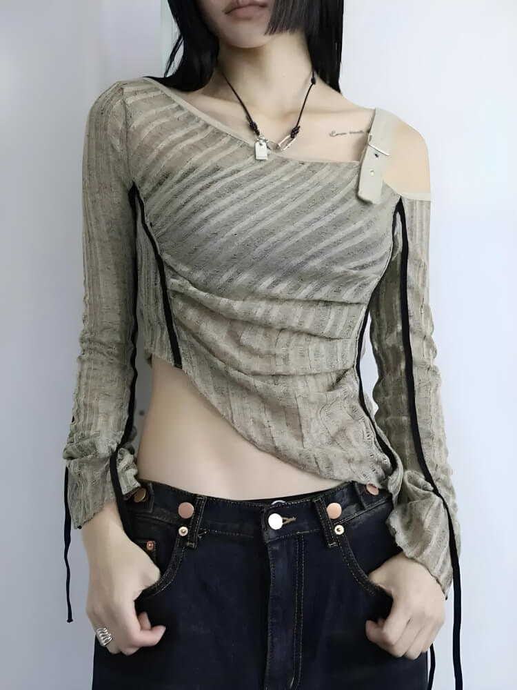 Grunge Asymmetrical Top