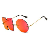 NO Shaped Sunglasses