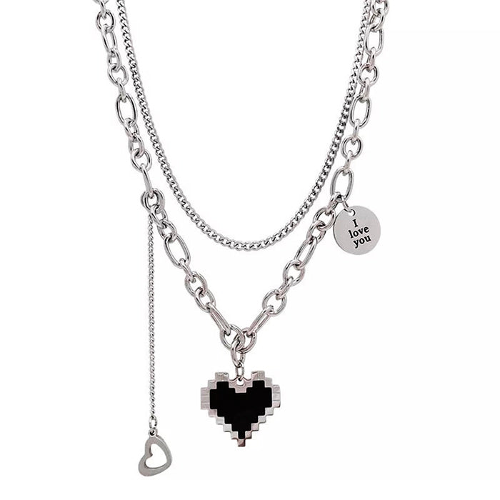 Pixel Heart Necklace