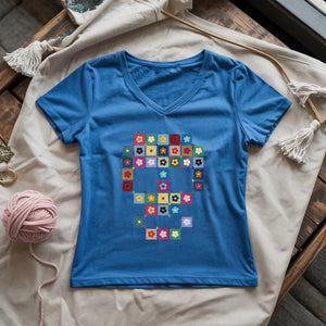 Granny Skull Lady V-neck