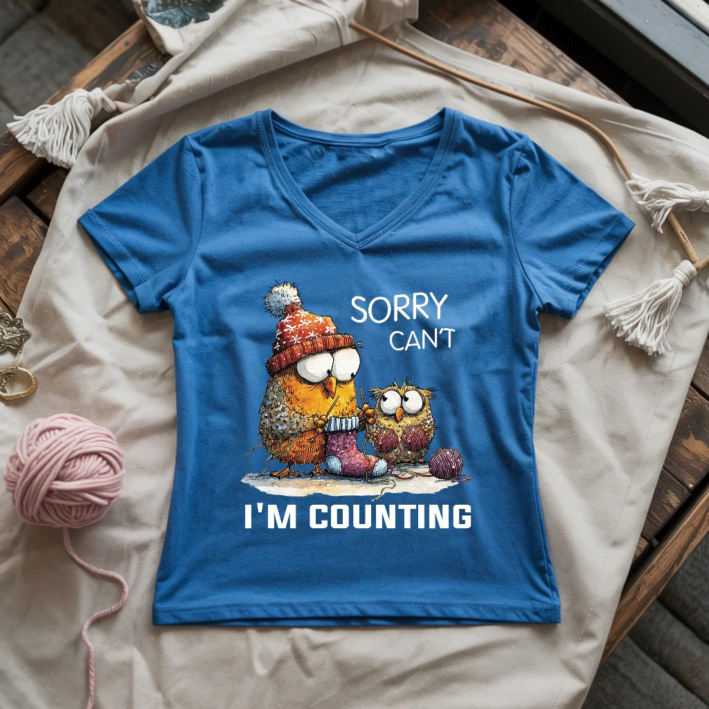 Sorry Cant Lady V-neck