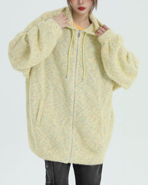 Casual Friday Knit Zip Hoodie