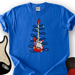 Guitar Christmas Lights T-Shirt