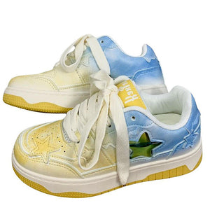 Gradient Star Aesthetic Sneakers