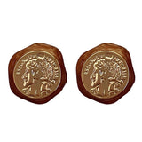Vintage Aesthetic Coin Earrings