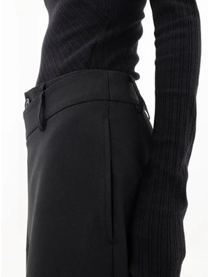 Wrap Front Wide Leg Pants