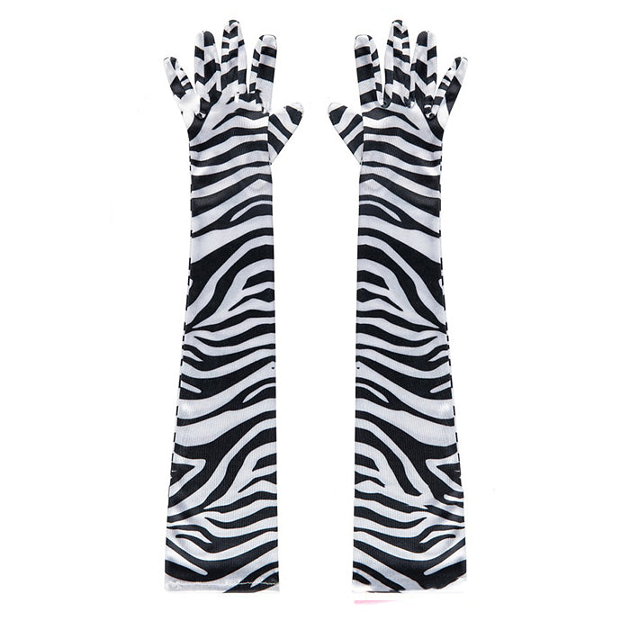 Zebra Pattern Gloves