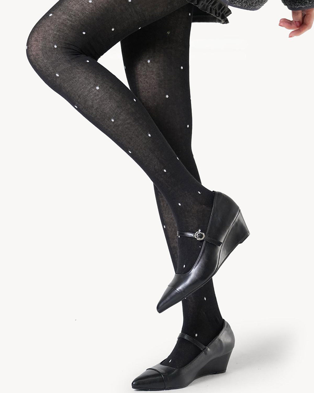Madeleine Polka Dot Knit Tights