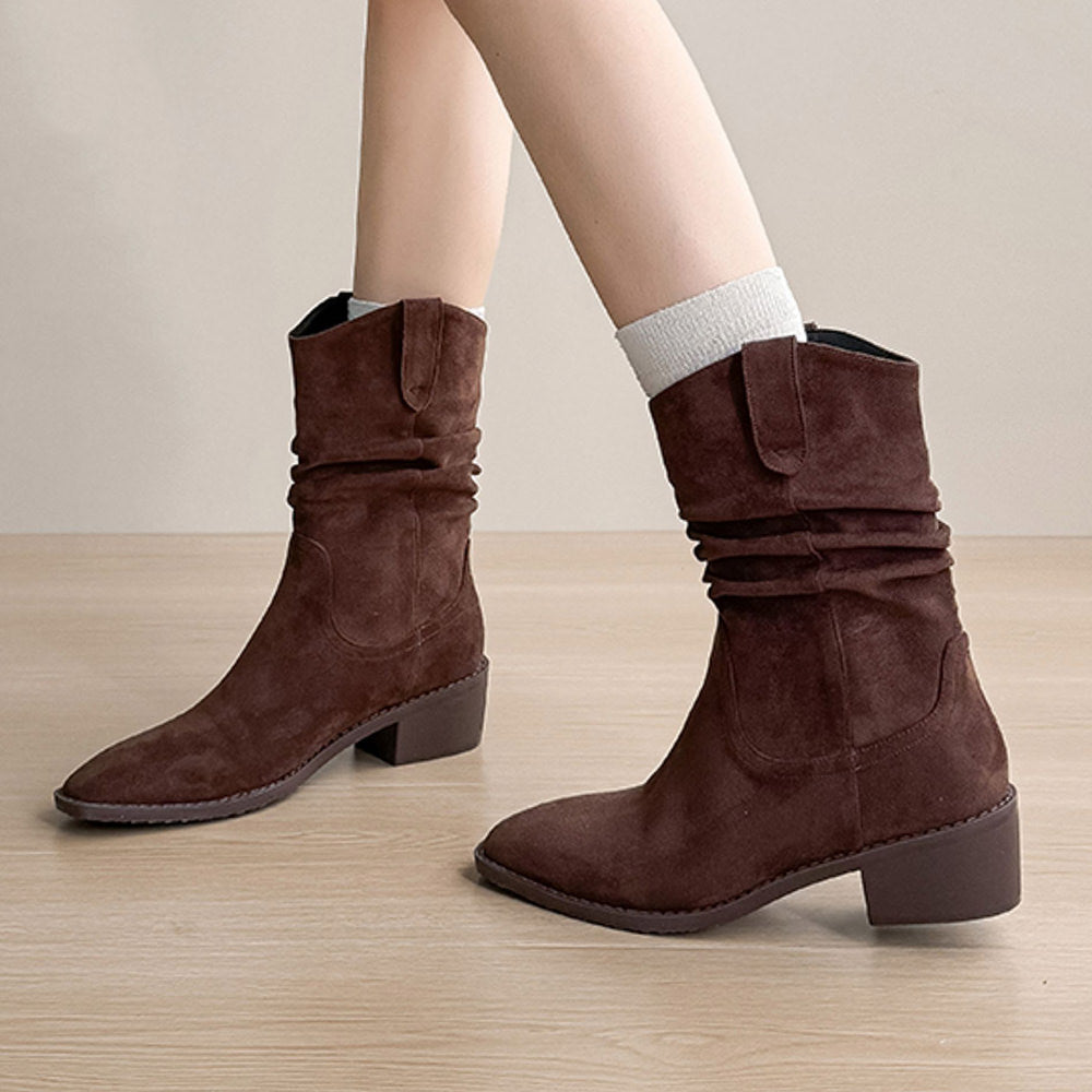 Midnight Paris Slouch Boots