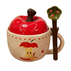 Apple Shaped Ceramic Mug