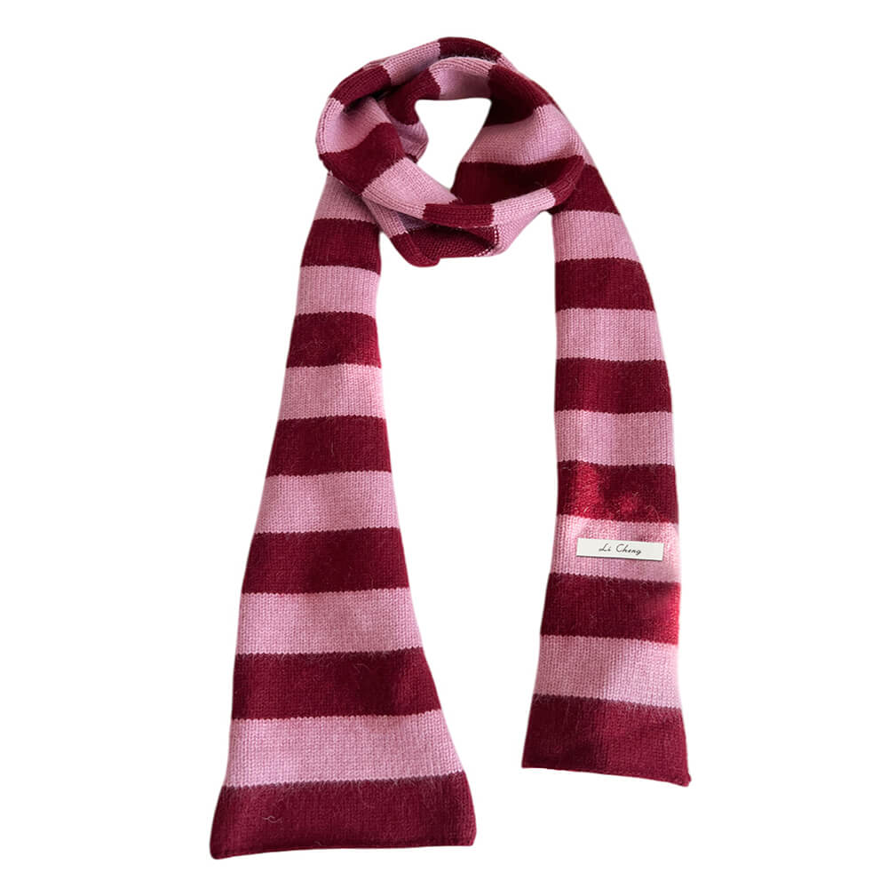 Berry Milkshake Stripe Scarf