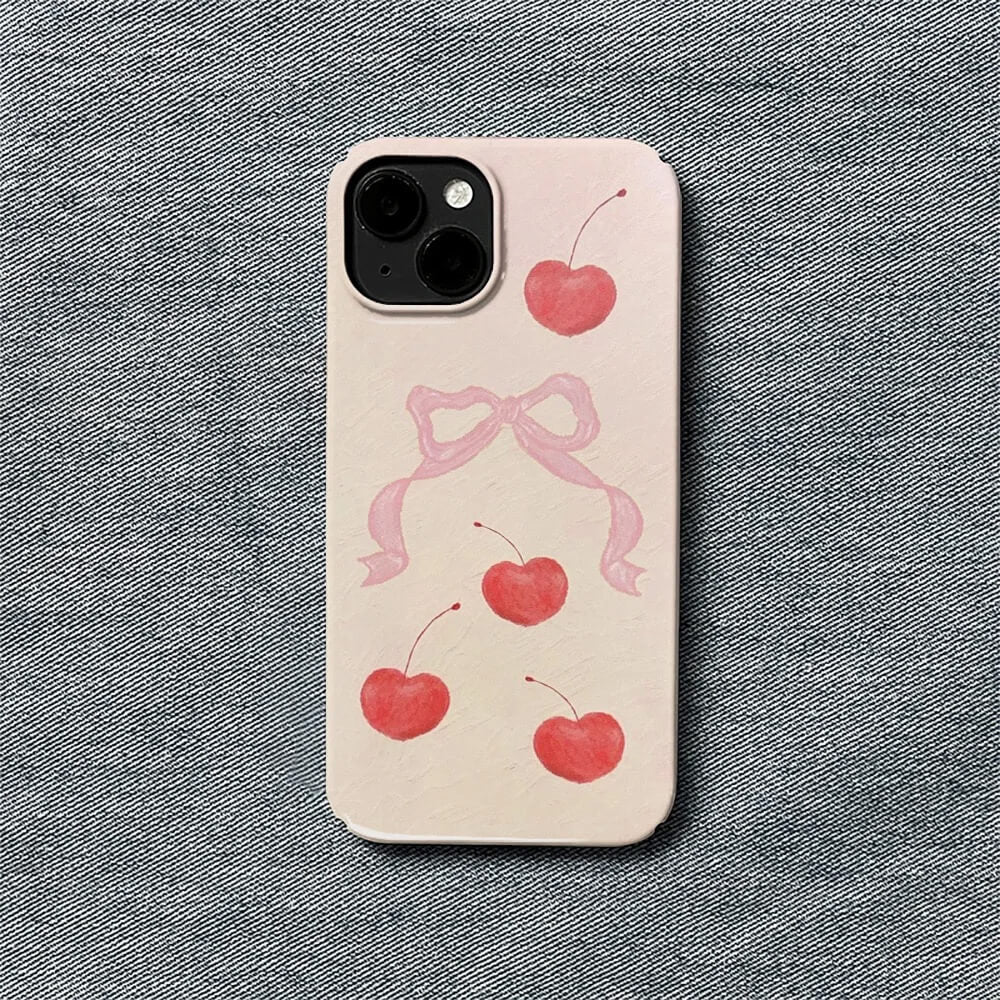 Bow & Cherry iPhone Case