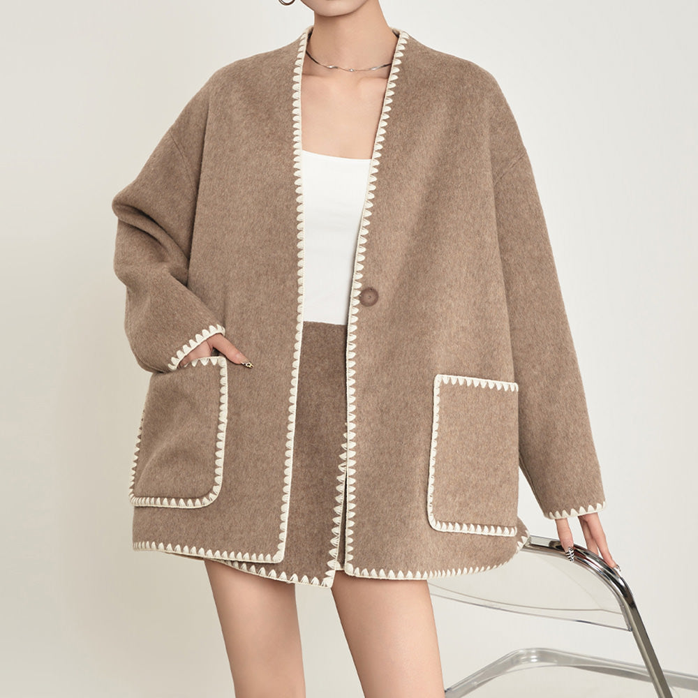 Caramel Top & Skirt Co-Ord