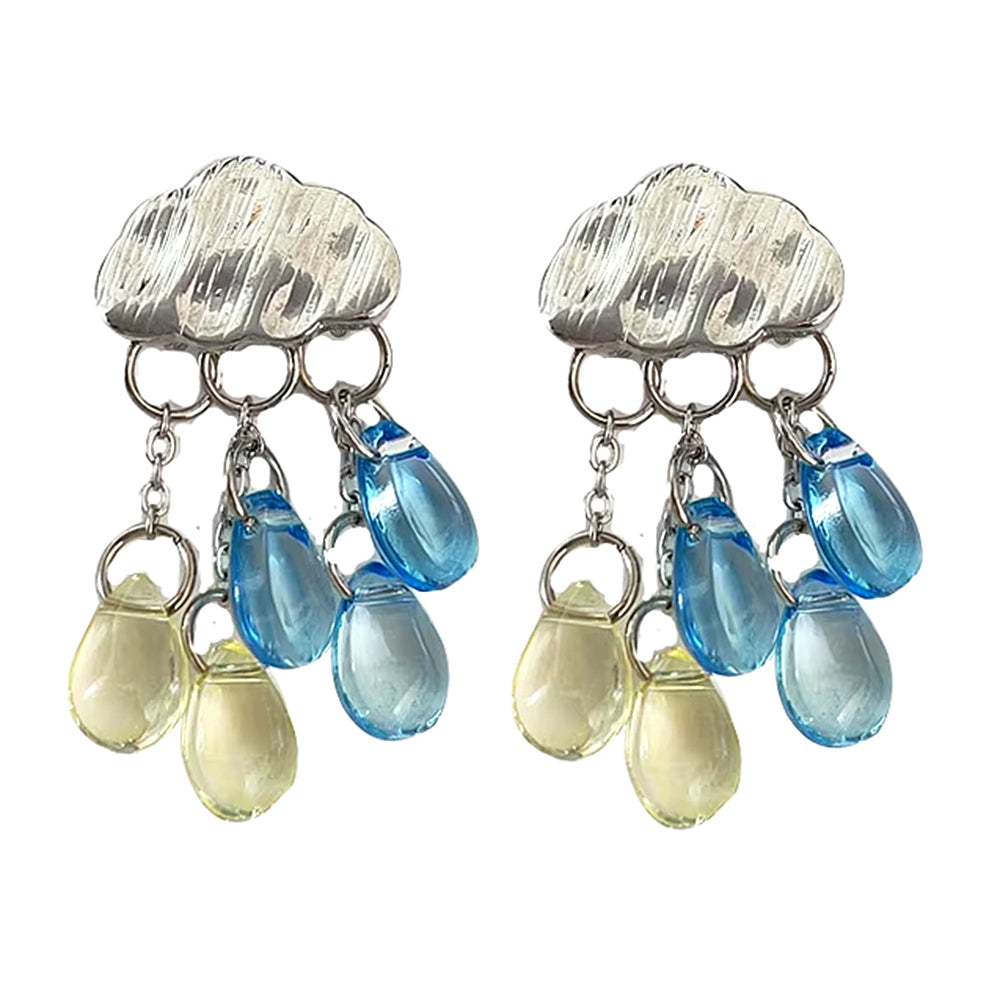 Cloud Rain Drop Earrings