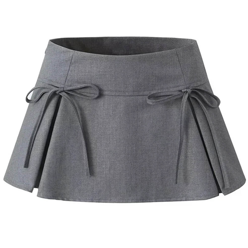 Coquette Bows Pleated Mini Skirt