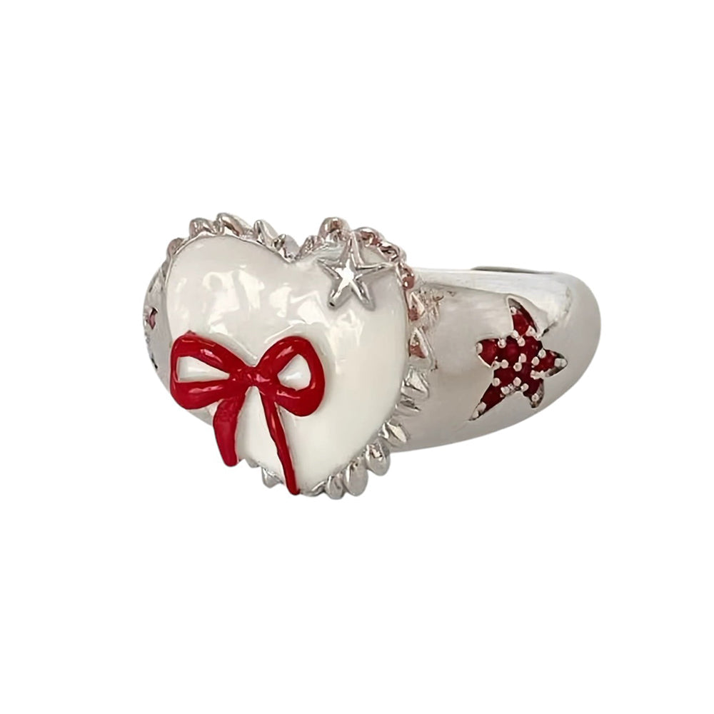 Coquette Heart-Shaped Ring