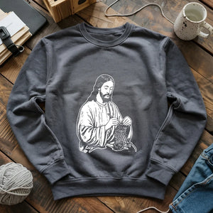 Jesus Crochet Sweatshirt