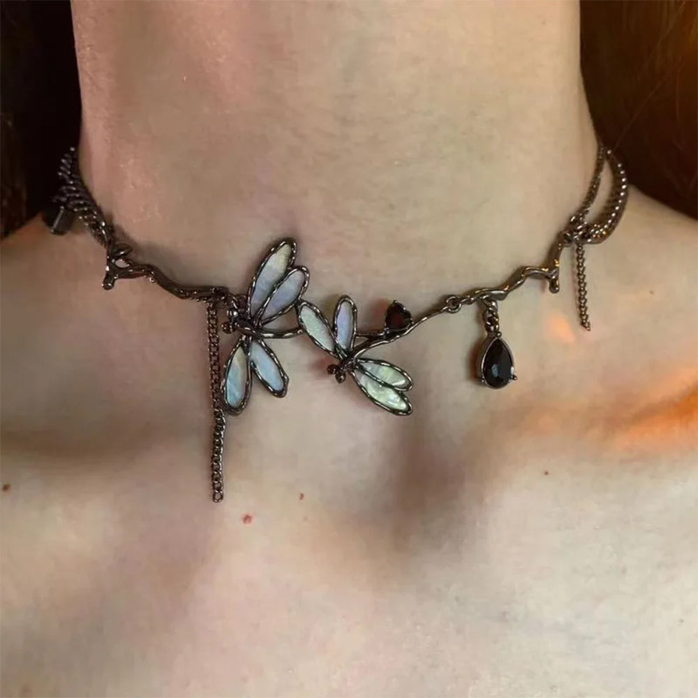Dragonfly Choker Necklace