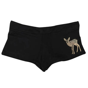 Fawn Print Y2K Micro Shorts
