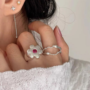 Indie Flower Chunky Ring