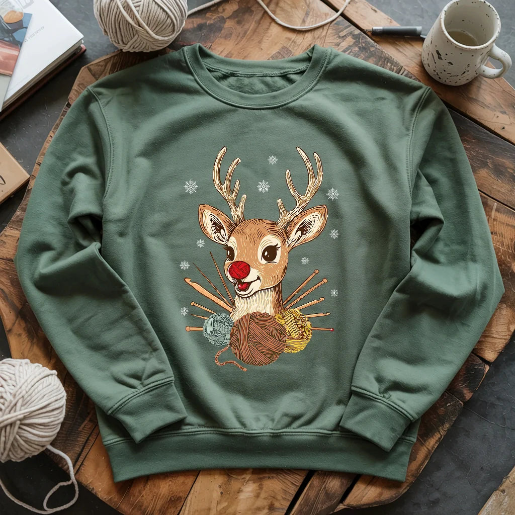 Red Nose Yarndeer Sweatshirt