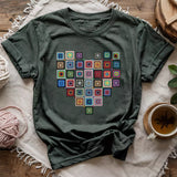 Granny Squares Heart T-shirt