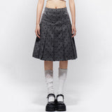 Gossip Team Polka Dot Pleated Skirt