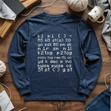 Knitting Code Long Sleeve T-shirt